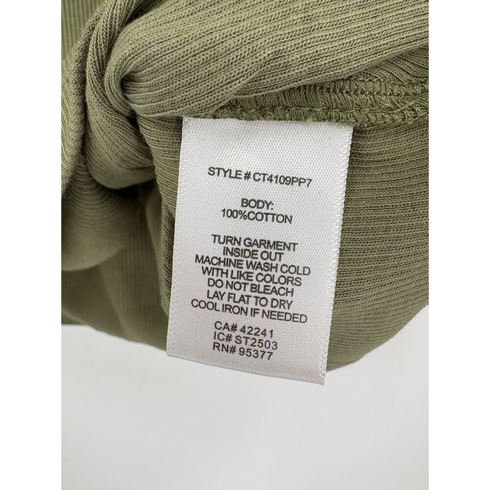 SANCTUARY Top Size XS NEW Sage Green Ribbed Ruched Tank Crew Neck - Picture 7 of 10
